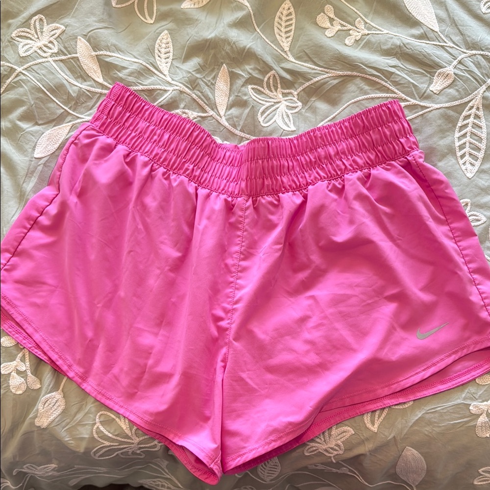 Nike Pink Athletic Shorts Lightweight Elastic Waist